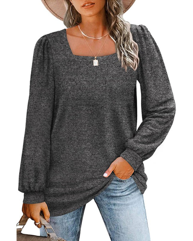 Caroline | Chic Square-Neck Blouse