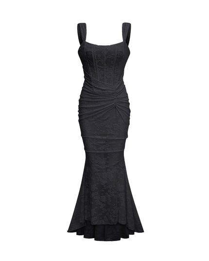 Raya | Elegant Floral Jacquard Dress