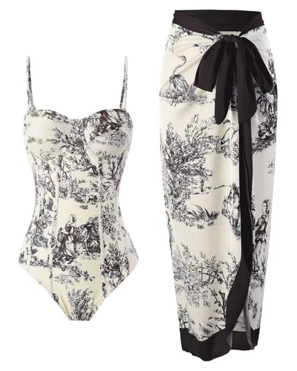 Mandy | Elegant Printed Swim Set