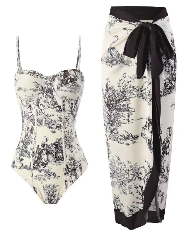Mandy | Elegant Printed Swim Set