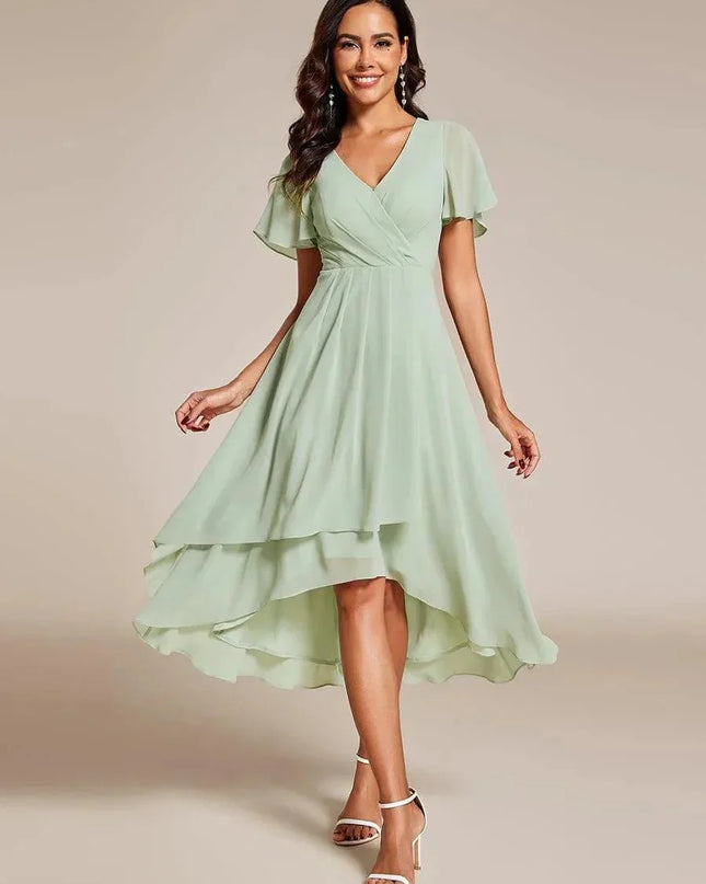 Arah | Ruffled Pleated Dress