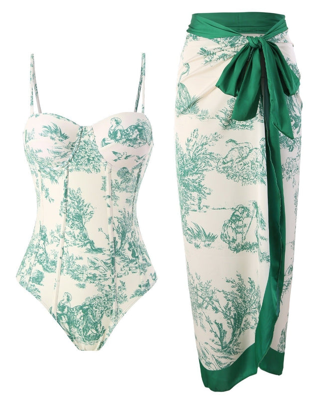 Mandy | Elegant Printed Swim Set