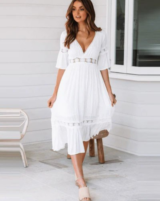 Clea | Effortless White Dress