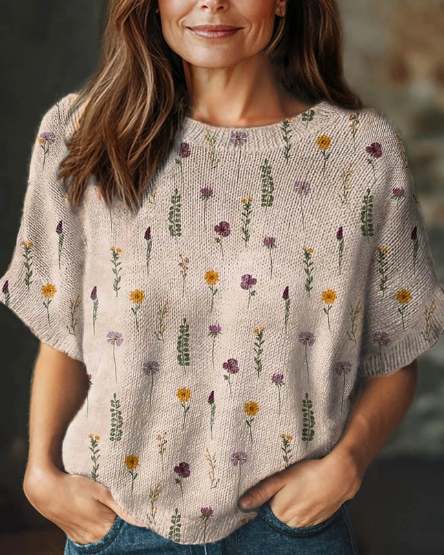 Wild Meadow Knit Crewneck Sweater