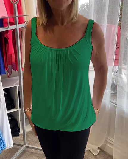 Vangie | Graceful Pleated Top