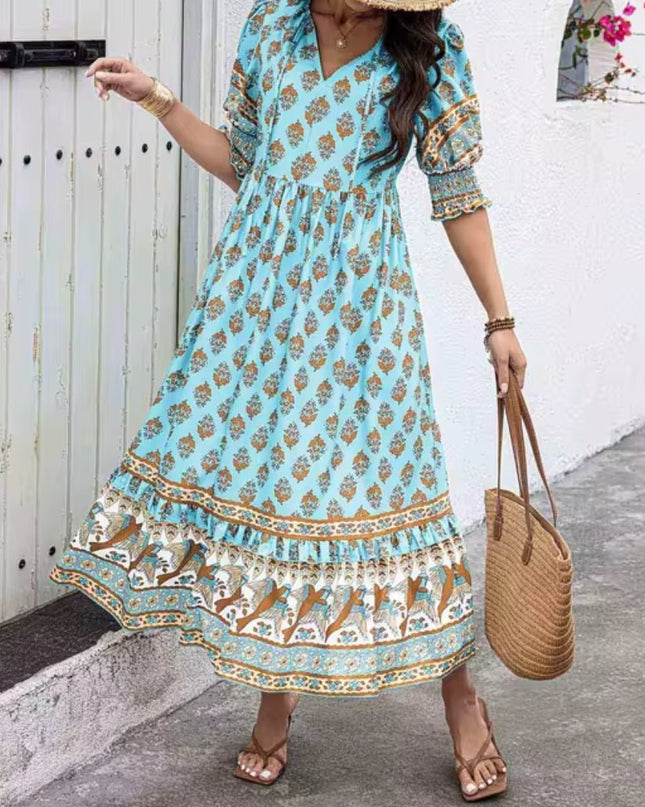 Aubre | Sunset Breeze Elegant Dress