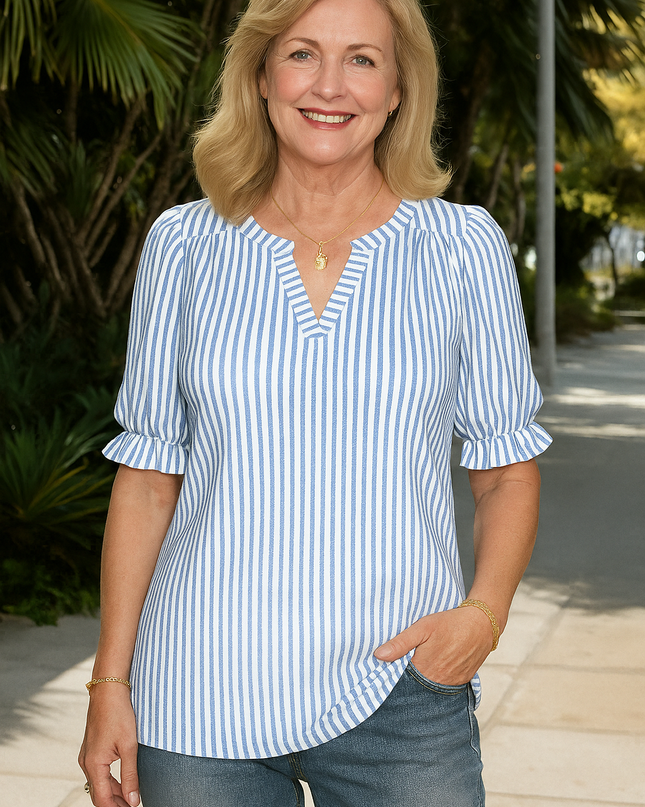 Simone | Everyday Stripe Blouse