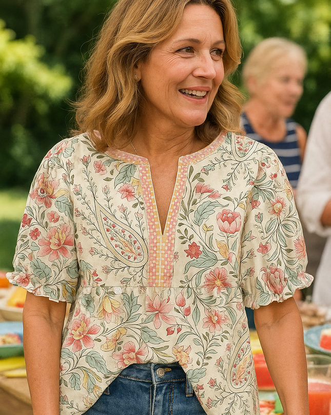 Nayra | Vintage Bloom Blouse