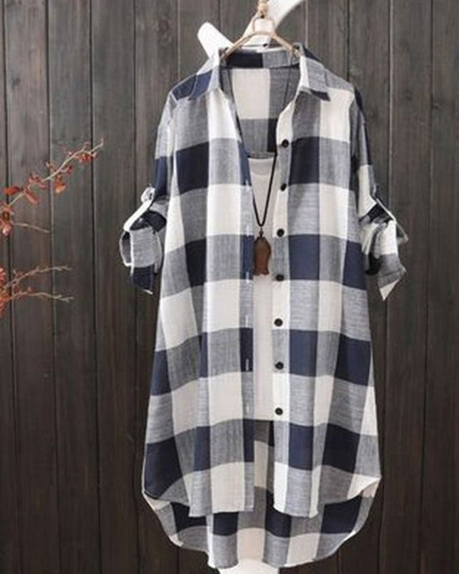 Ingrid | Flowy Plaid Shirt