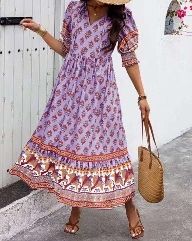 Aubre | Sunset Breeze Elegant Dress