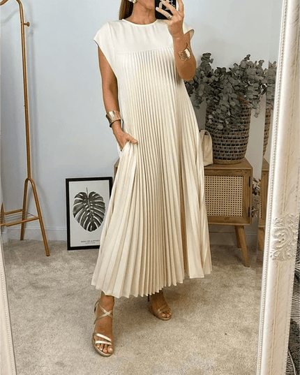 Sandra | Pleated Elegant Dress