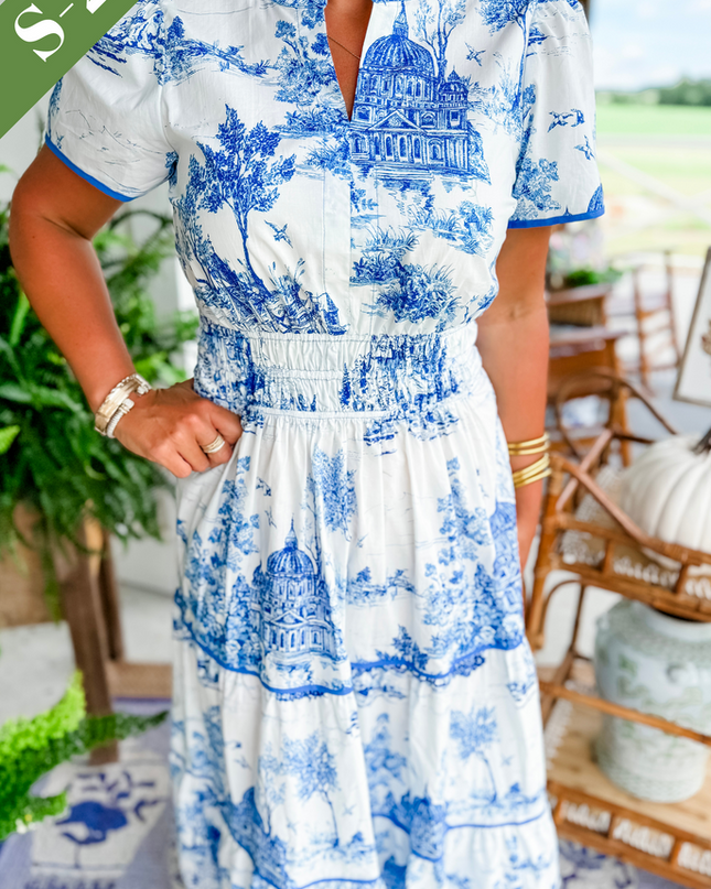 Eliza | Classic Toile Maxi