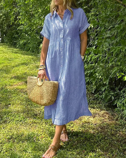 Clarissa | Striped Shirt Dress
