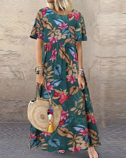 Selene | Elegant Floral Maxi Dress