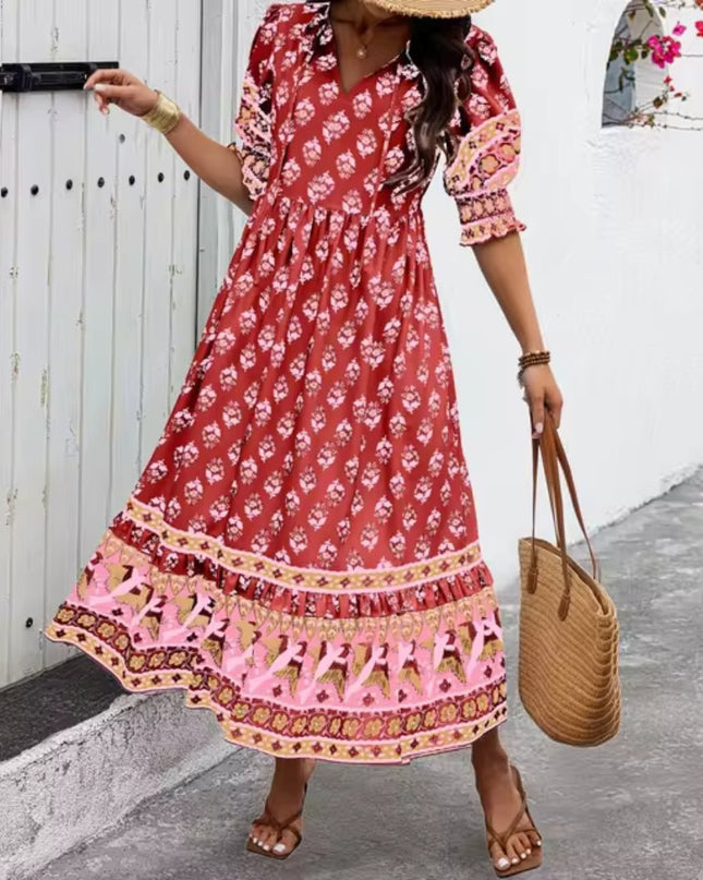 Aubre | Sunset Breeze Elegant Dress