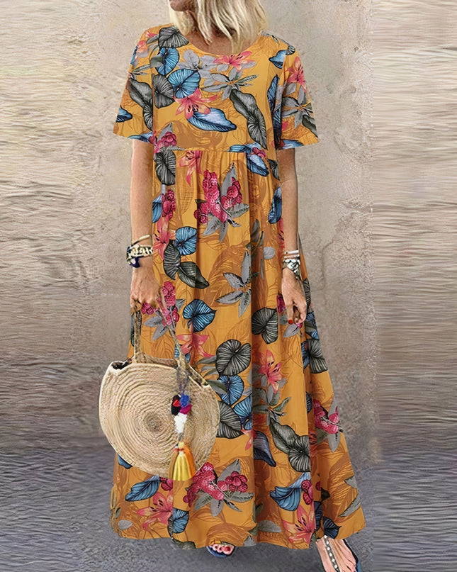 Selene | Elegant Floral Maxi Dress