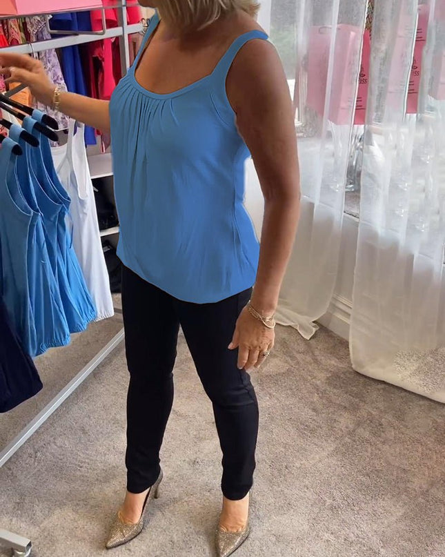 Vangie | Graceful Pleated Top