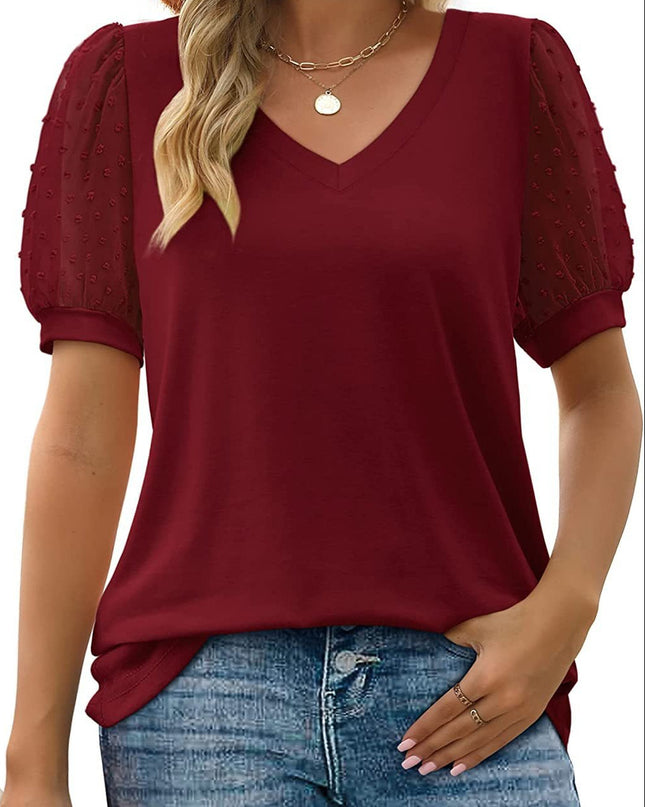 Helena | Sleek V-Neck Blouse