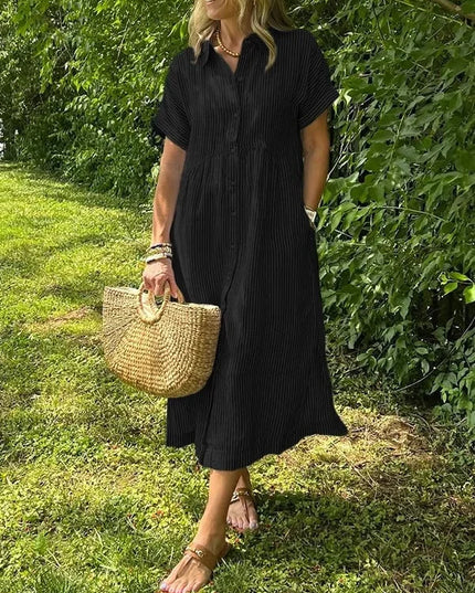 Clarissa | Striped Shirt Dress