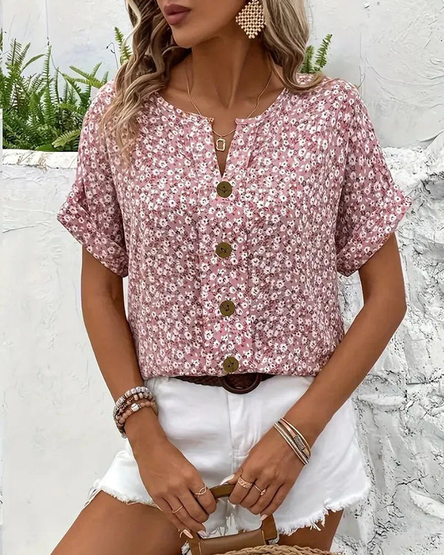 Wolena | Wildflower Notch Blouse