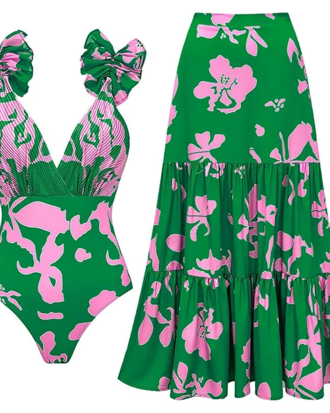 Mandy | Elegant Printed Swim Set
