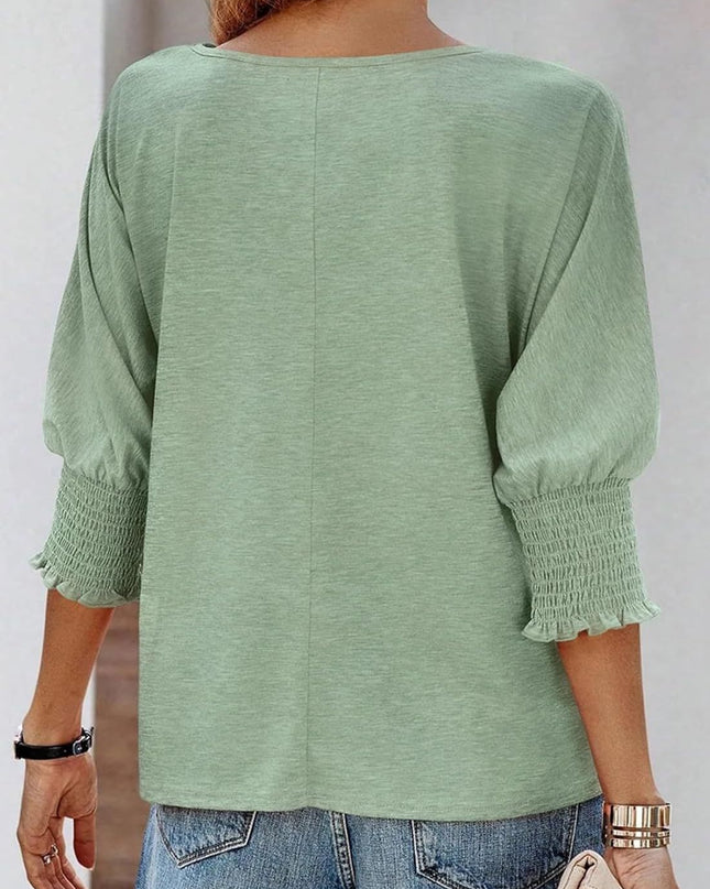 Wendy | Classic Crewneck Blouse