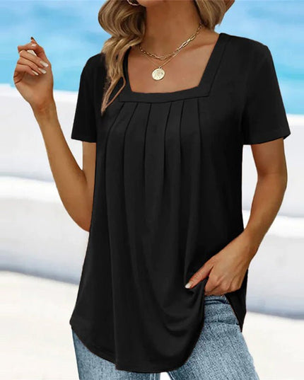Coral | Pleated Blouse