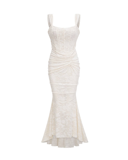 Raya | Elegant Floral Jacquard Dress