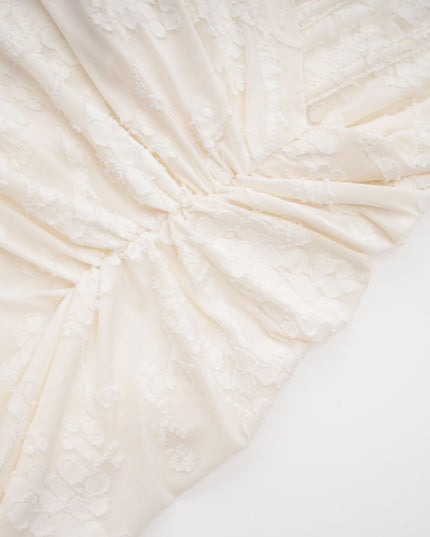 Raya | Elegant Floral Jacquard Dress