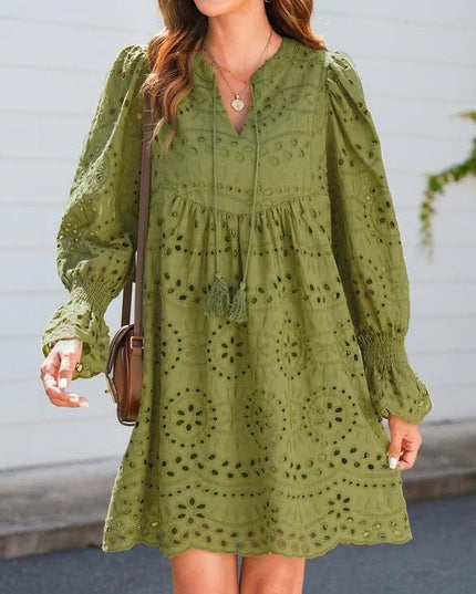 Carmela | Lace Ruffle Midi