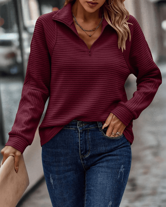 Jenica | Chic Half-Zip Pullover