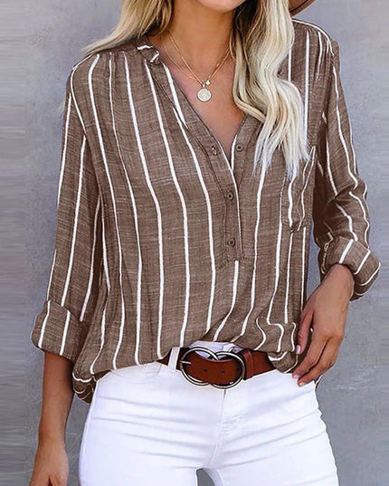 Elarama | Striped Casual Top