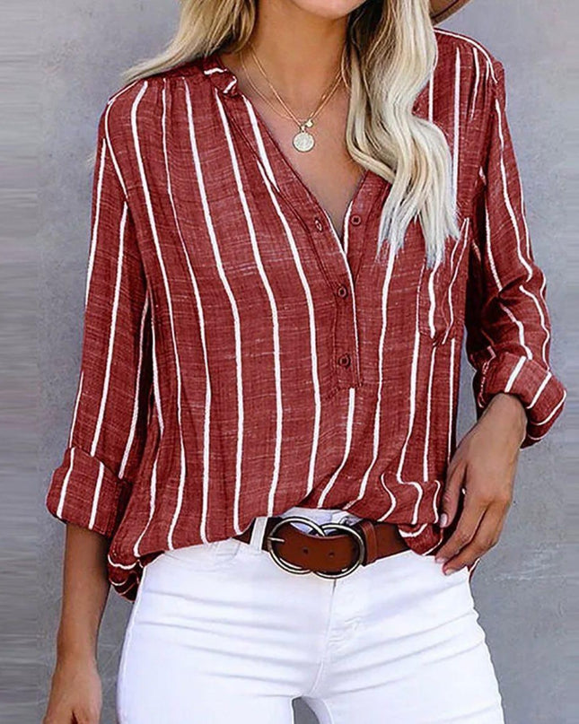 Elarama | Striped Casual Top