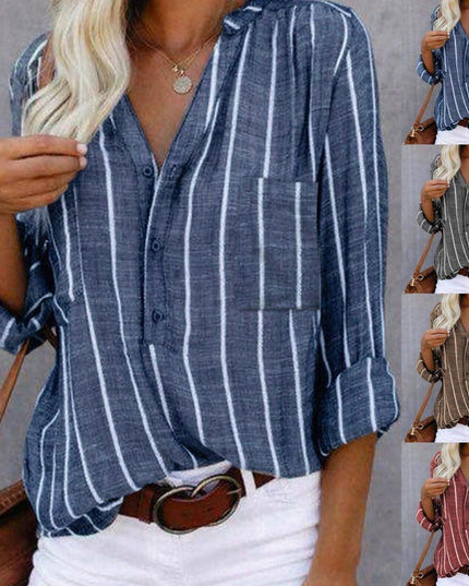 Elarama | Striped Casual Top