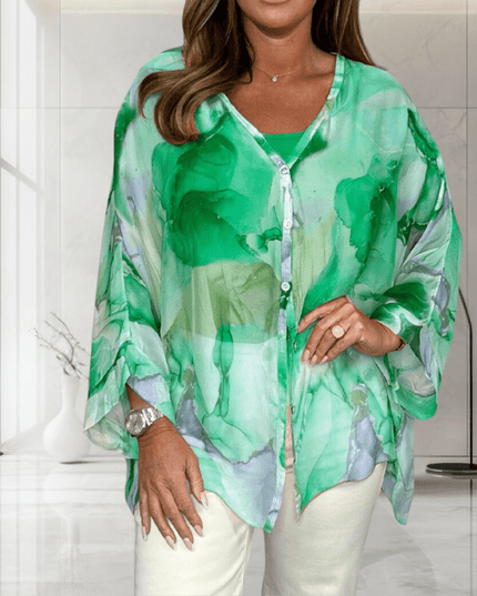 Kiara | Graceful Charm Chiffon Top