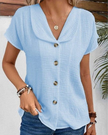 Sarah | Collared Butterfly Blouse