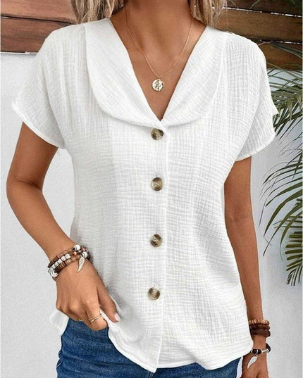 Sarah | Collared Butterfly Blouse