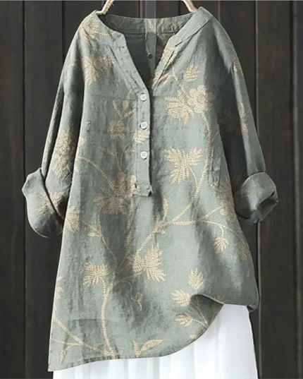 Emilia | Floral Accent Blouse
