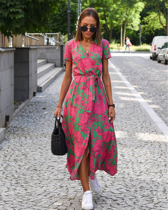 Aureza | Soft Bloom Wrap Dress