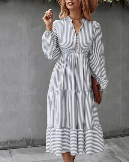 Kaitlyn | Retro Stripe Maxi Dress