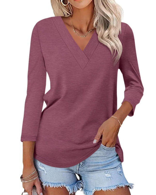 Mika | Classic V-Neck Tee