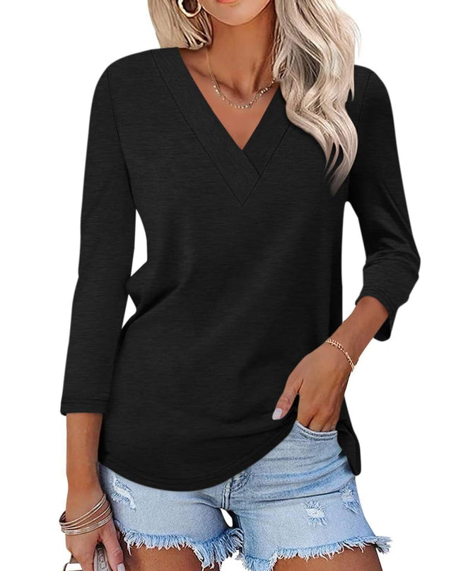 Mika | Classic V-Neck Tee