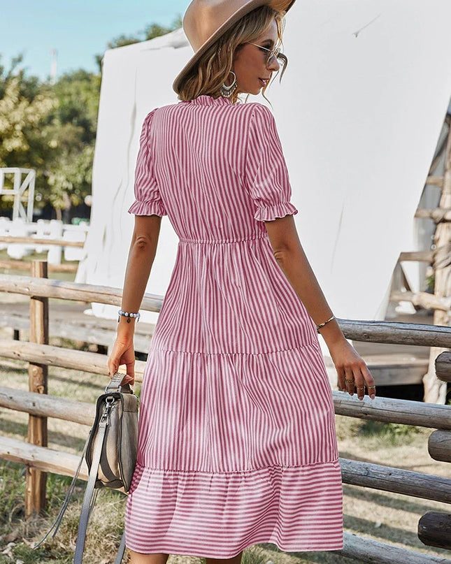 Elodie | Striped Tassel Midi