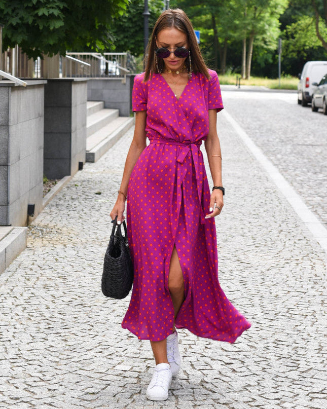 Aureza | Soft Bloom Wrap Dress