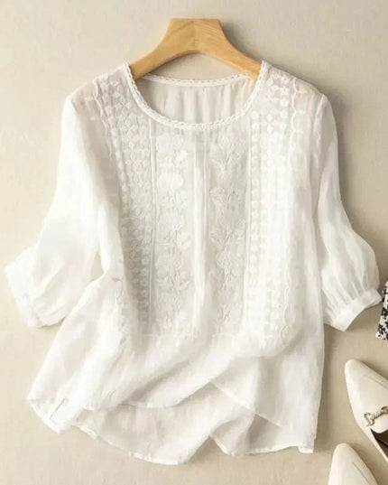 Cristine | Delicate Cotton Blouse