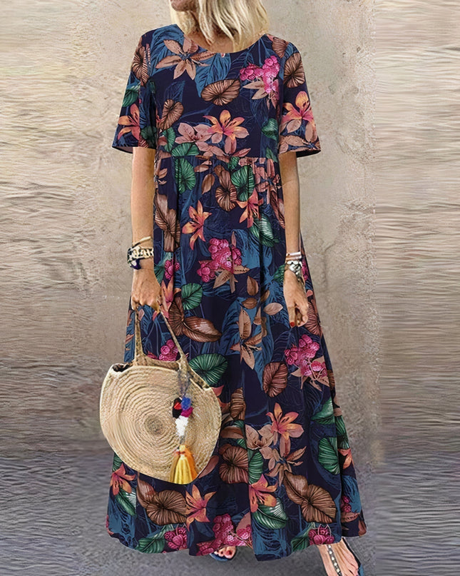 Selene | Elegant Floral Maxi Dress