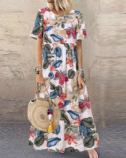 Selene | Elegant Floral Maxi Dress