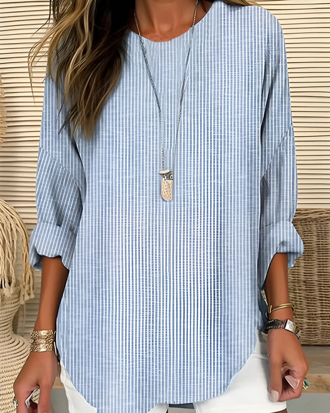 Rhea | Trendy Striped Blouse