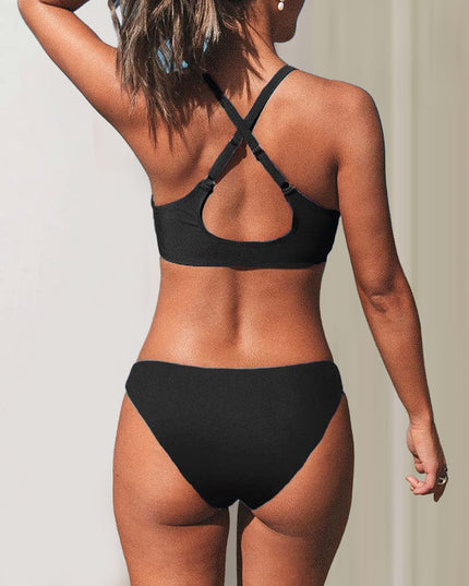 Elegant Gold Accent Bikini