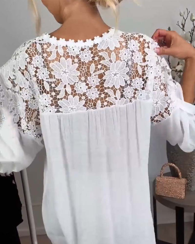 Nica | Lace Patchwork Blouse
